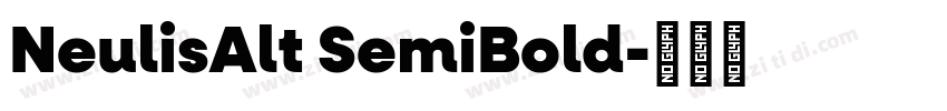 NeulisAlt SemiBold字体转换